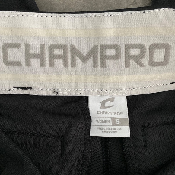 Champro Softball Pant Black with White Stripe Small - Picture 4 of 5